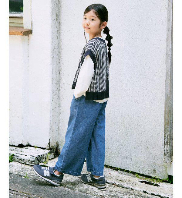 ikka kids「レースアップワイドパンツ（120~160cm）」|その他|