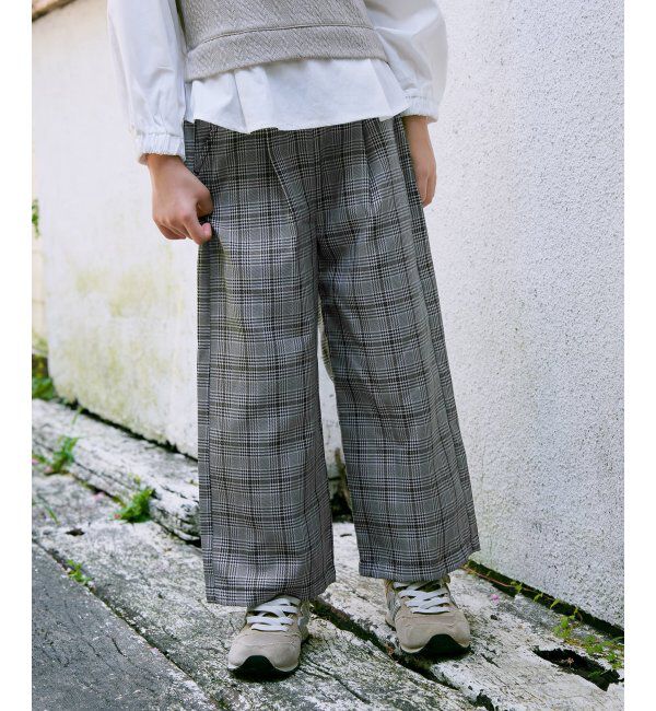 ikka kids「レースアップワイドパンツ（120~160cm）」|その他|