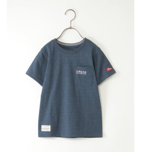 ikka kids「【親子おそろい】URBAN NATURE LIFE アーバンネイチャーライフ 刺繍ポケットT（120~160cm）」|Tシャツ・カットソー|