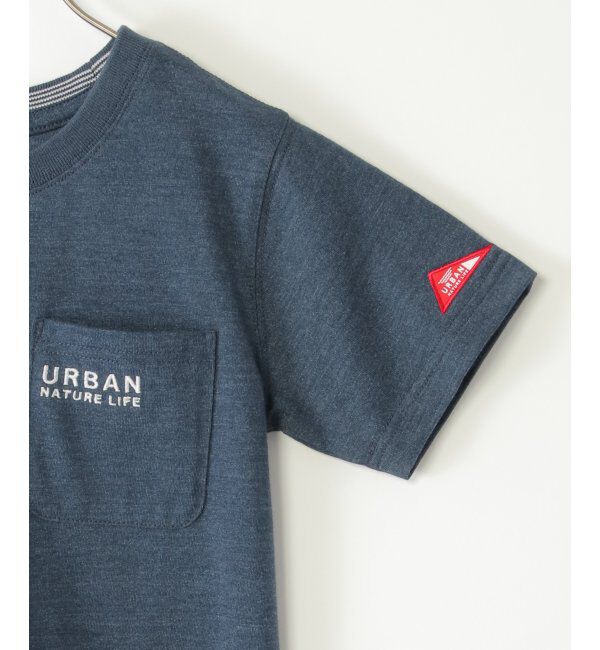 ikka kids「【親子おそろい】URBAN NATURE LIFE アーバンネイチャーライフ 刺繍ポケットT（120~160cm）」|Tシャツ・カットソー|