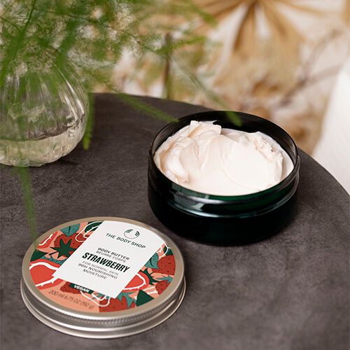 THE BODY SHOP「ボディバター ストロベリー 200mL」|ボディ保湿|