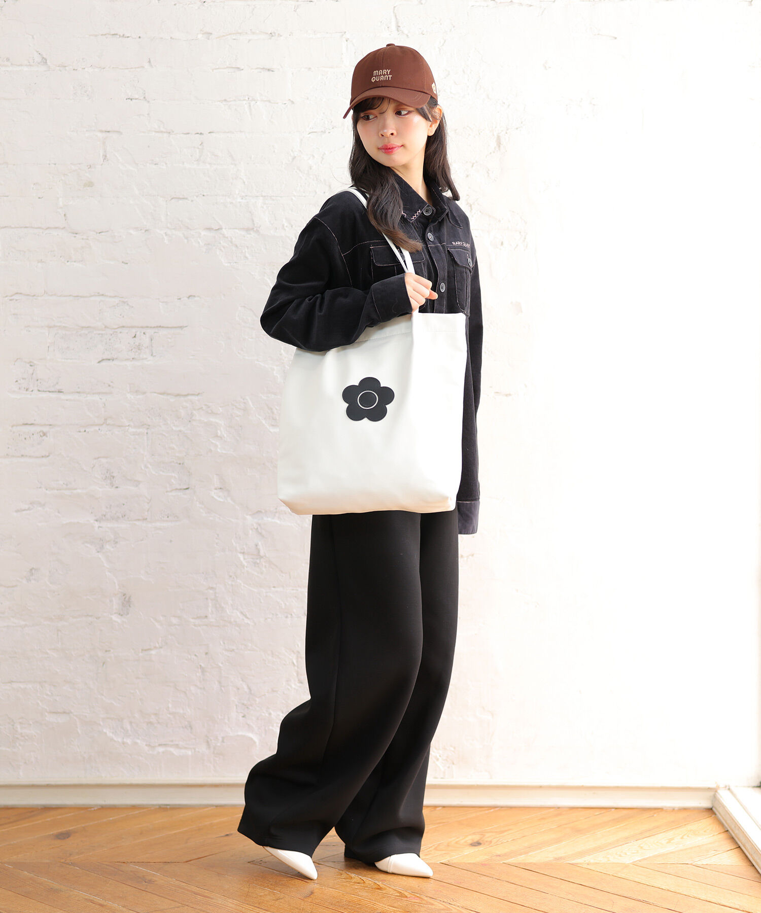 MARY QUANT「デイジーパッチソフト トート」|トートバッグ|
