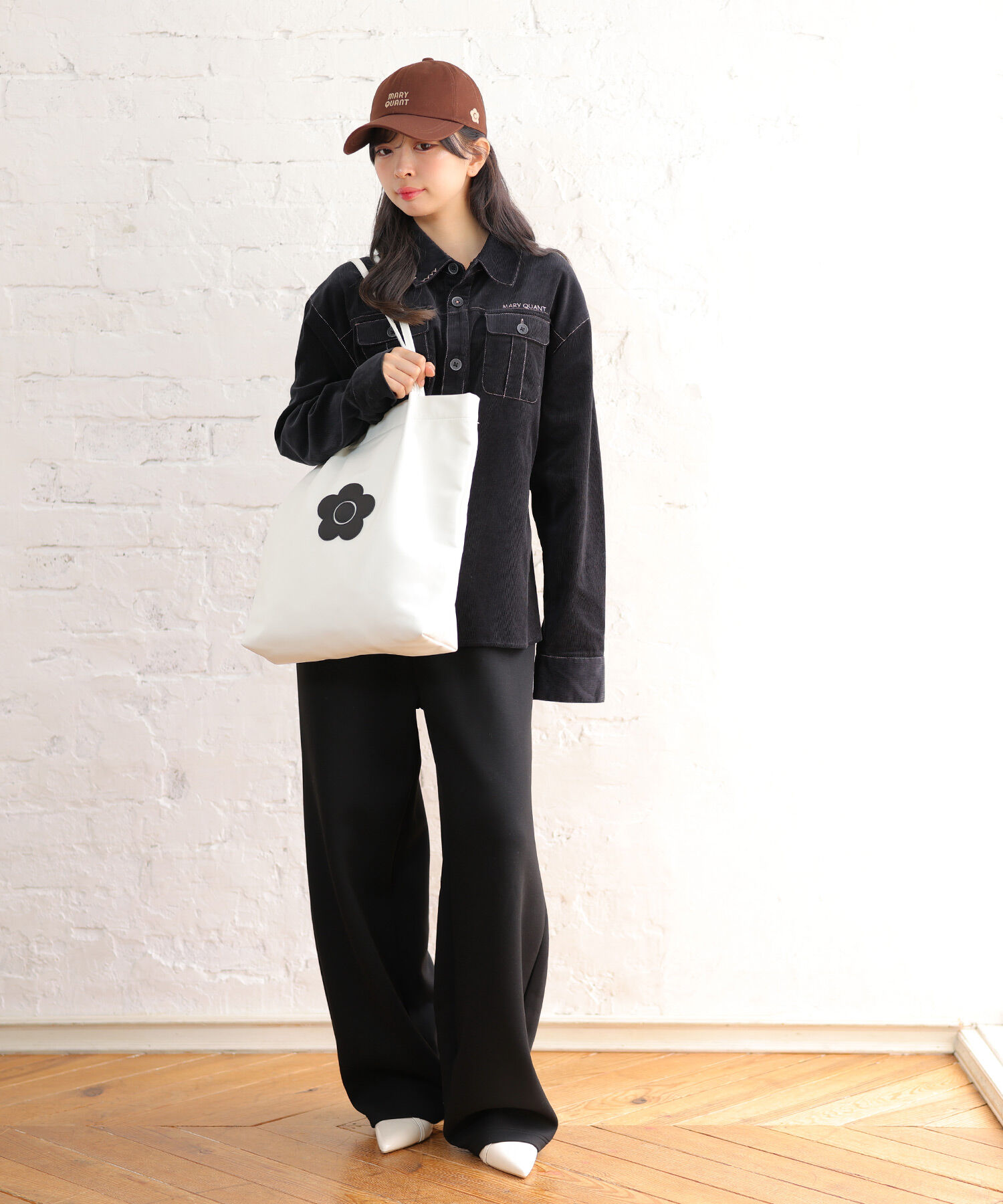 MARY QUANT「デイジーパッチソフト トート」|トートバッグ|