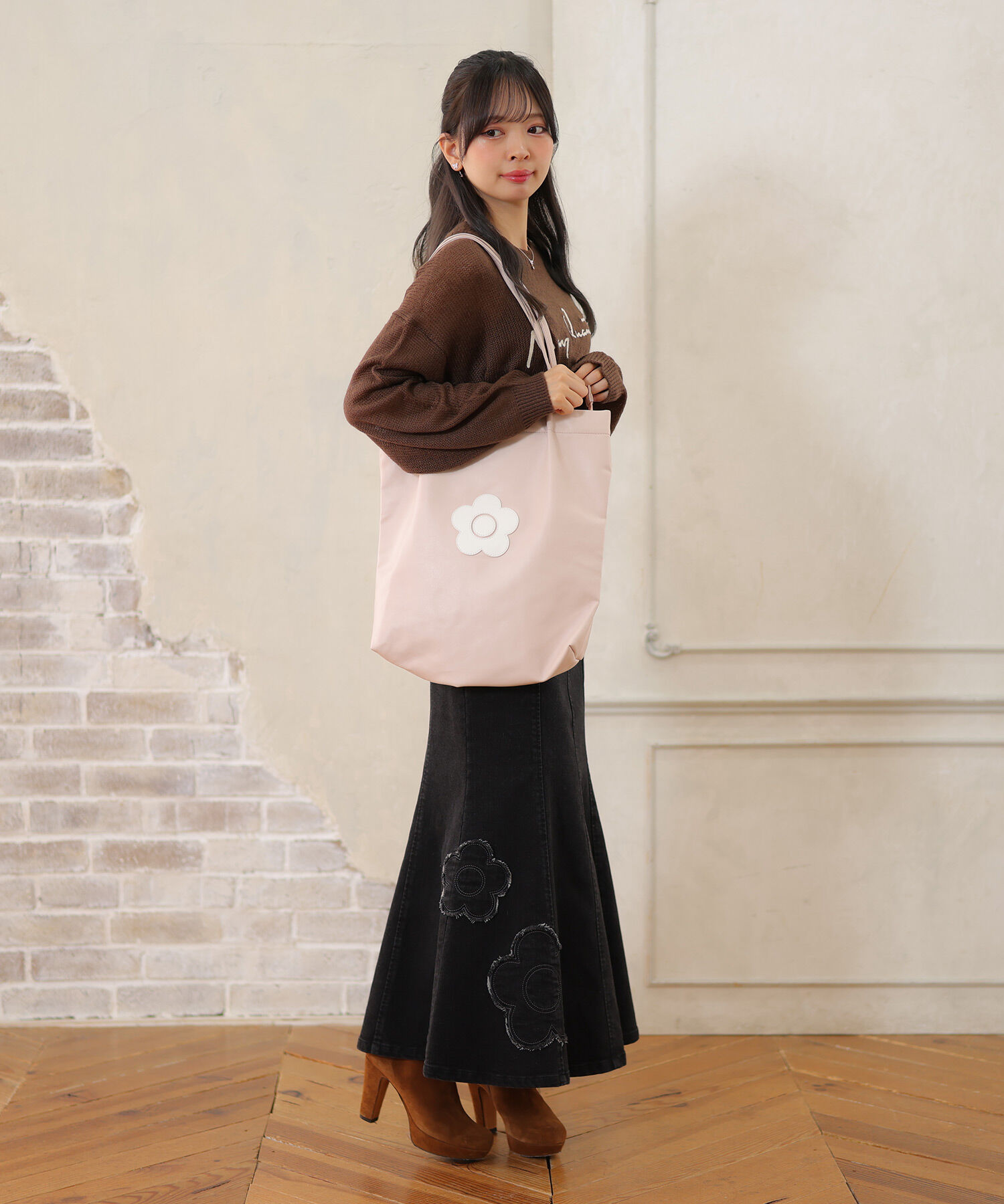 MARY QUANT「デイジーパッチソフト トート」|トートバッグ|