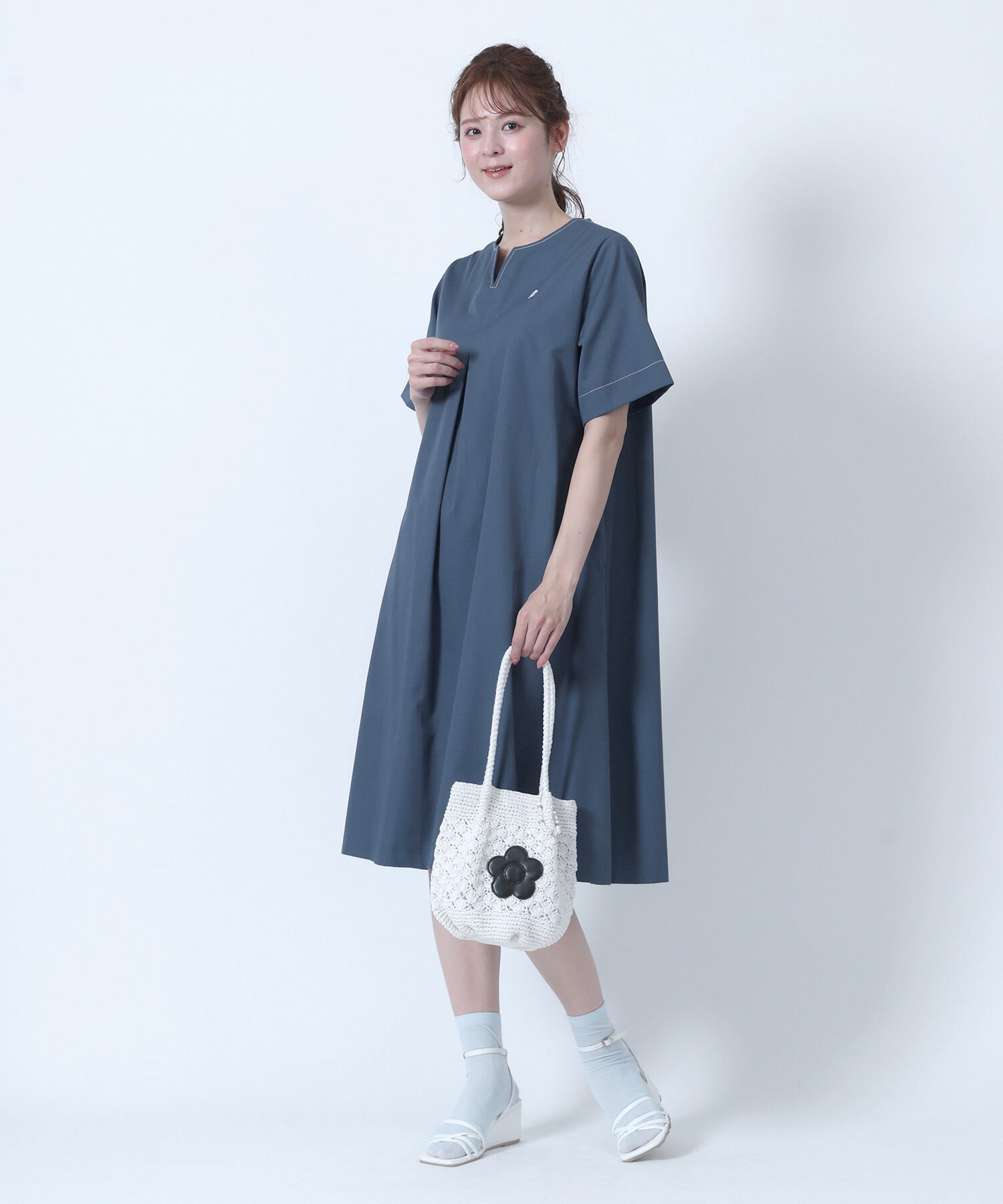 MARY QUANT「ラメクロッシェ ミニトート」|トートバッグ|