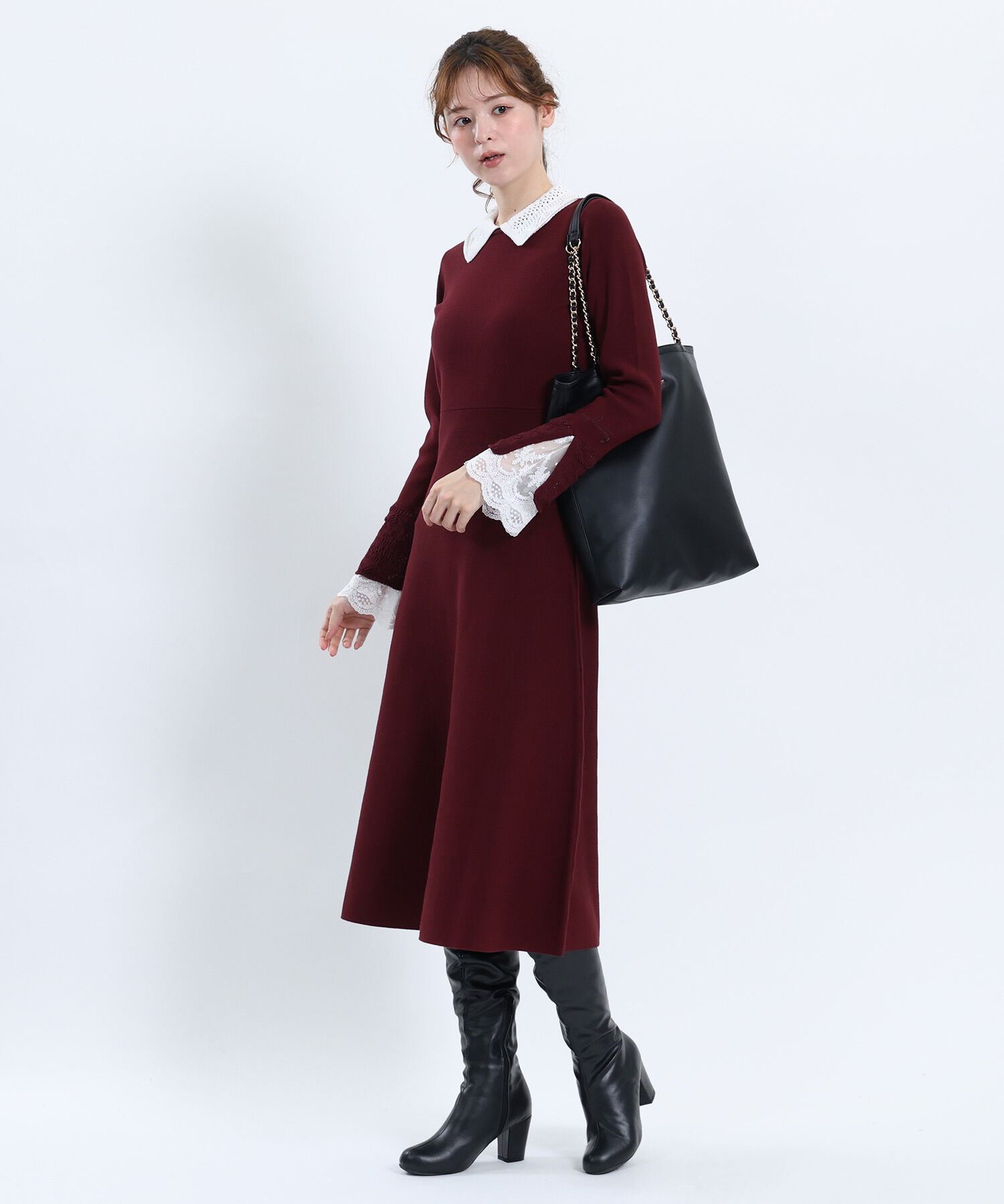 MARY QUANT「ロゴメタルチェーン トート」|トートバッグ|