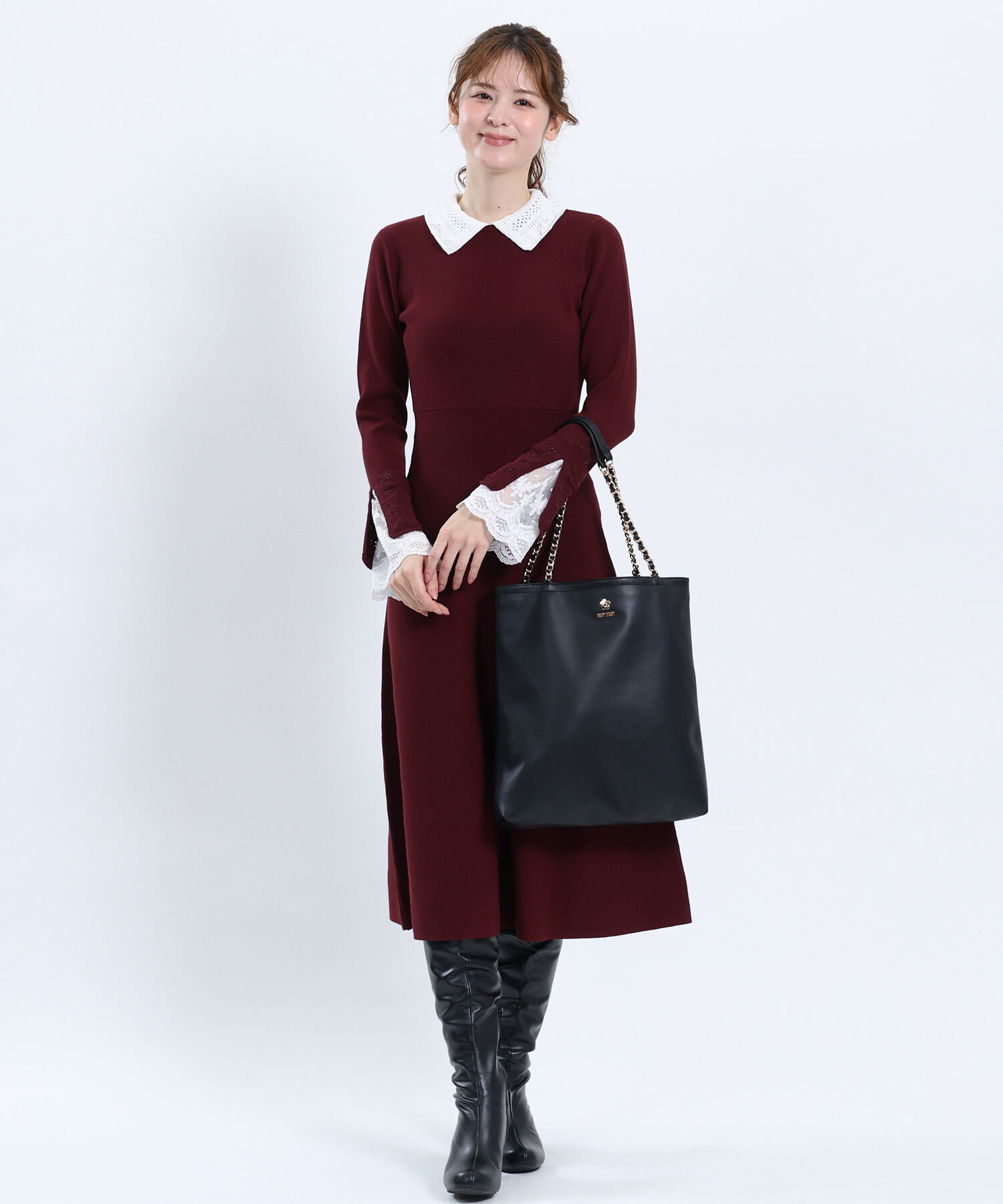 MARY QUANT「ロゴメタルチェーン トート」|トートバッグ|