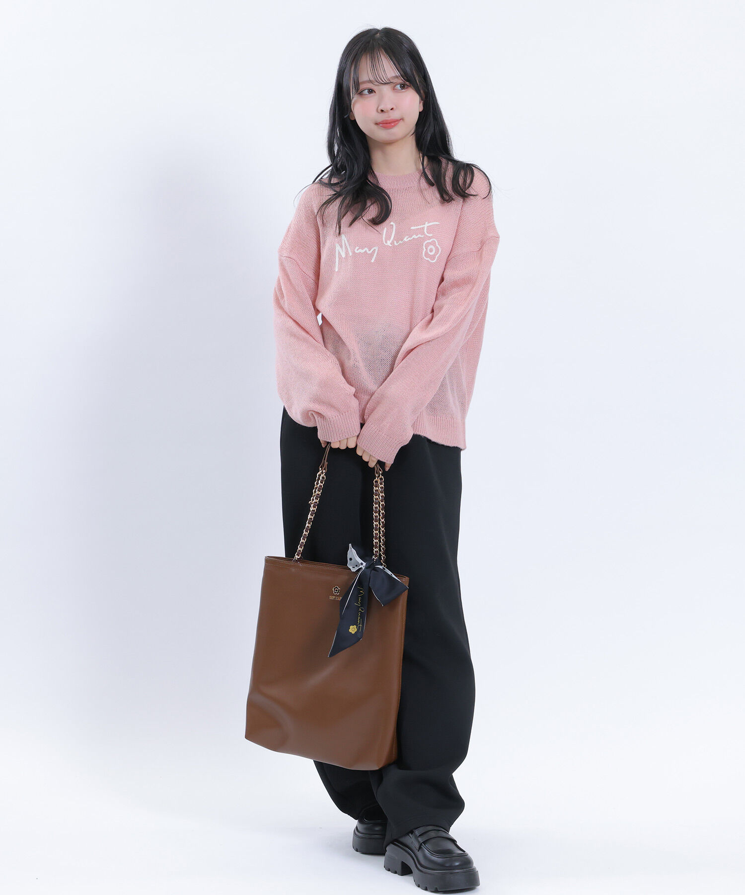 MARY QUANT「ロゴメタルチェーン トート」|トートバッグ|