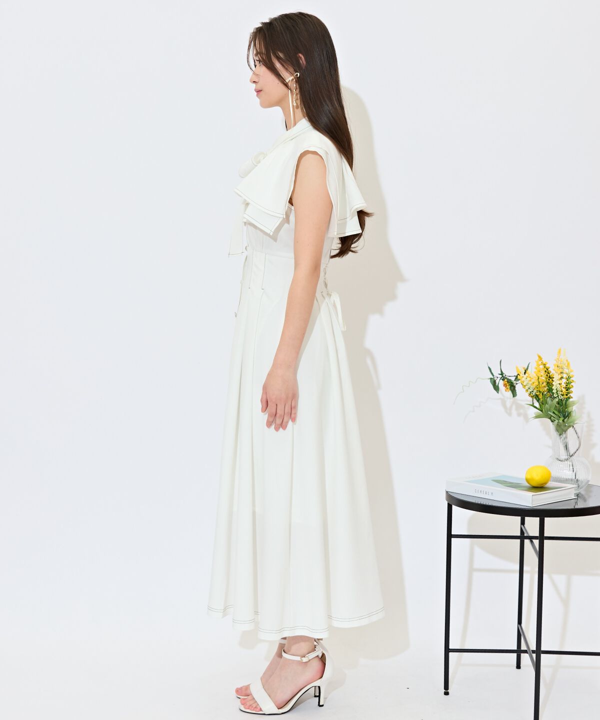 WILLSELECTION「スクエアラッフルシャツワンピース」|ワンピース|