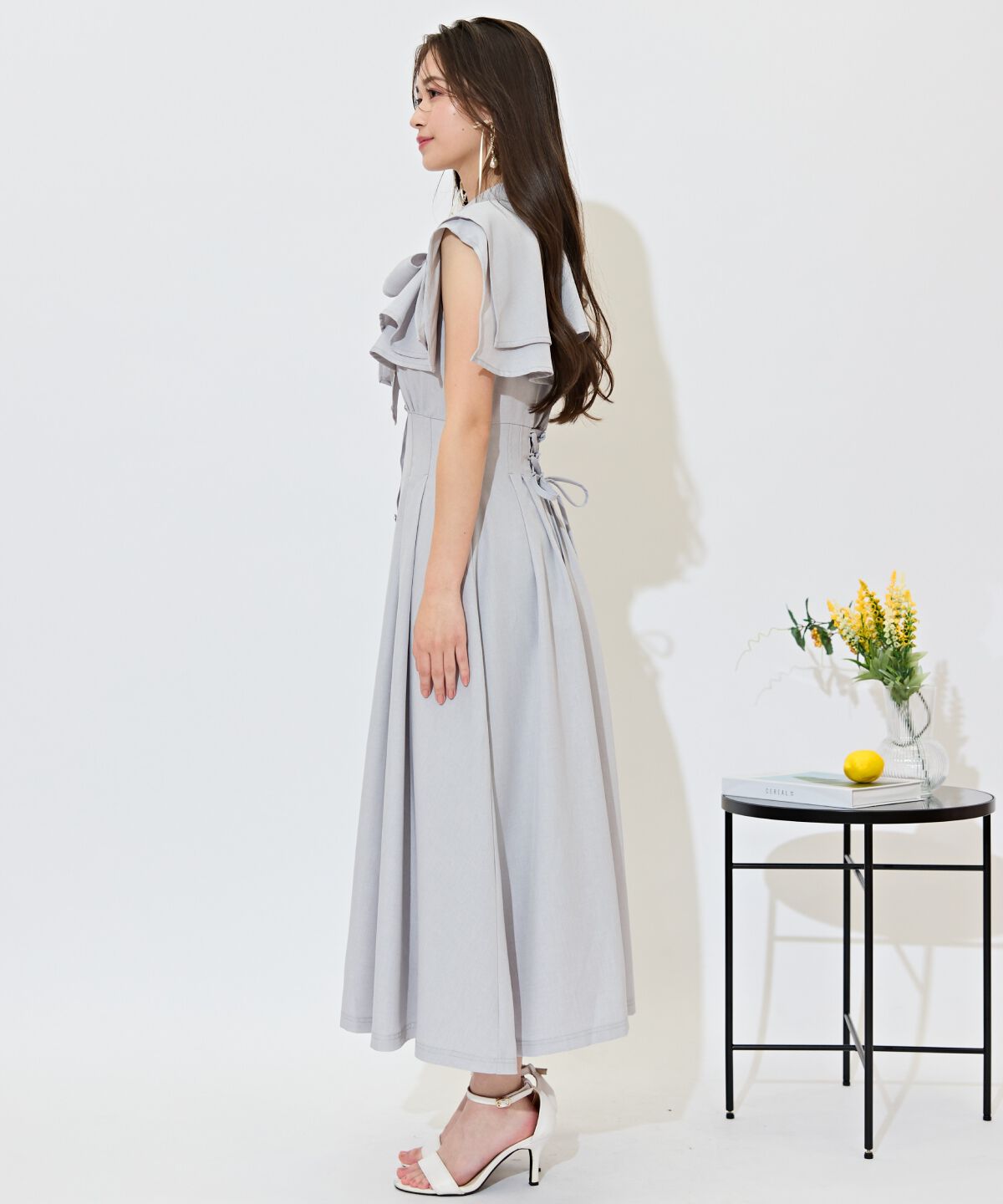 WILLSELECTION「スクエアラッフルシャツワンピース」|ワンピース|