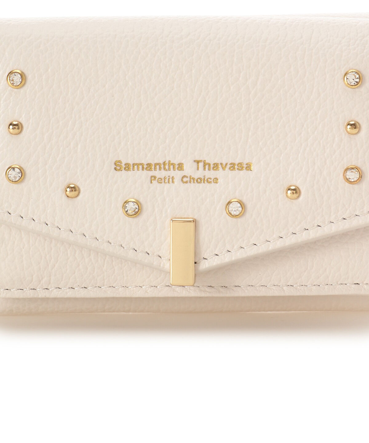 Samantha Thavasa Petit Choice「ゴールドスタッズ ミニ折財布」|財布|
