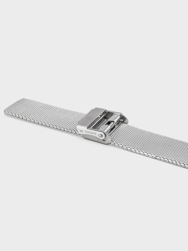 sazare「<sazare (ｻｻﾞﾚ) > 38mm SK01 1970/ SS SILVER MIRROR FINISH/ SILVER INDEX DIAL/ SILVER MESH」|腕時計|