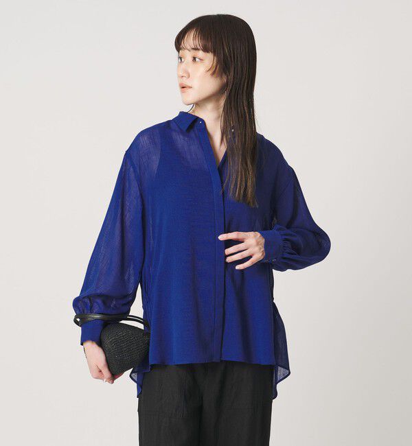 UNITED ARROWS「スラブ シアー シャツ ‐ウォッシャブル‐」|シャツ・ブラウス|