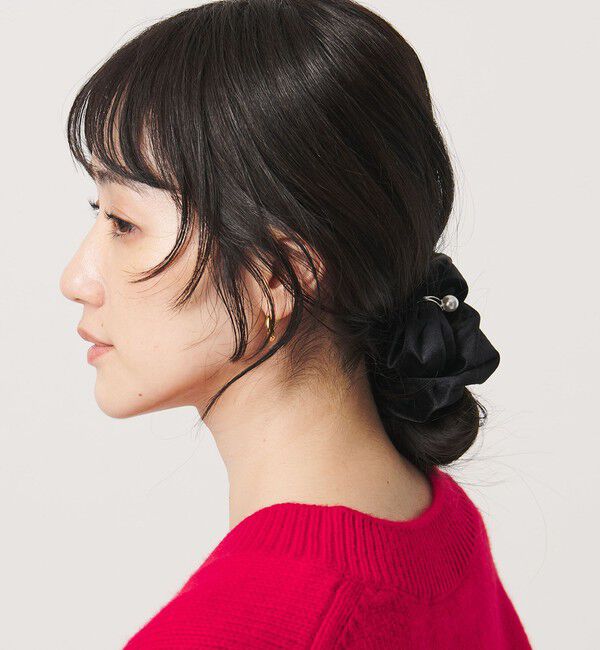 UNITED ARROWS「ベロア リング付き シュシュ」|ヘアゴム・シュシュ|