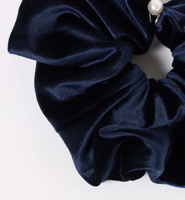 UNITED ARROWS「ベロア リング付き シュシュ」|ヘアゴム・シュシュ|