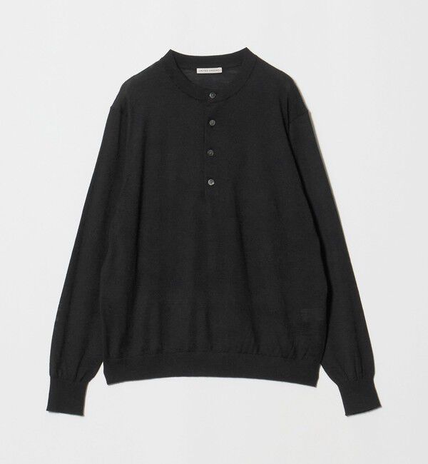 UNITED ARROWS「アルパカ/ウール ヘンリーネック ニット」|ニット・セーター|