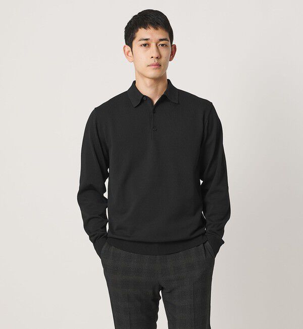 UNITED ARROWS「ニット ポロシャツ UA COZY ウォッシャブル」|ニット・セーター|