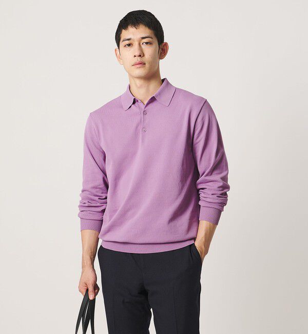 UNITED ARROWS「ニット ポロシャツ UA COZY ウォッシャブル」|ニット・セーター|