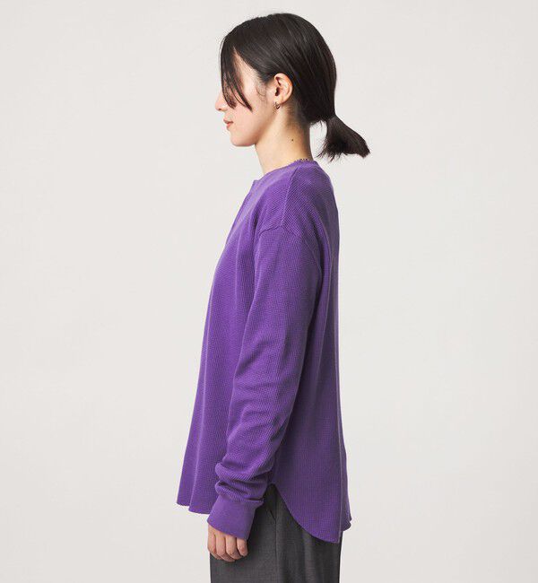 UNITED ARROWS green label relaxing「【WEB限定】＜at ease＞ワッフル ヘンリーネック ロングスリーブ カットソー」|Tシャツ・カットソー|