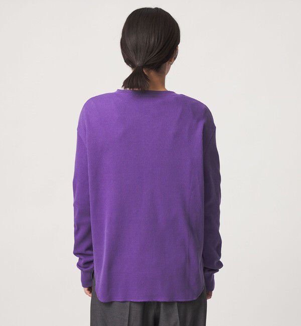 UNITED ARROWS green label relaxing「【WEB限定】＜at ease＞ワッフル ヘンリーネック ロングスリーブ カットソー」|Tシャツ・カットソー|