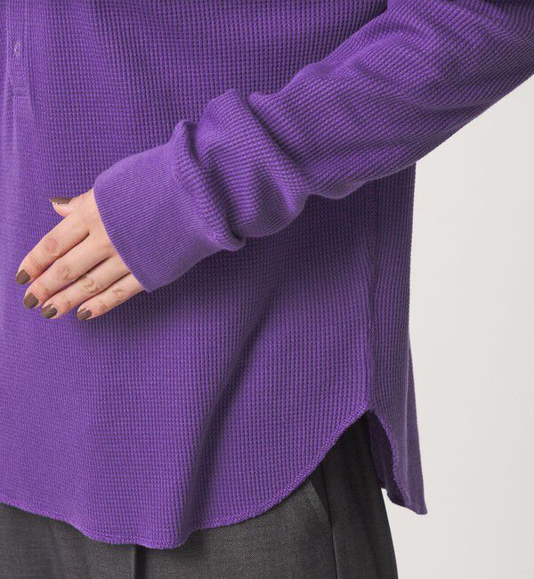UNITED ARROWS green label relaxing「【WEB限定】＜at ease＞ワッフル ヘンリーネック ロングスリーブ カットソー」|Tシャツ・カットソー|
