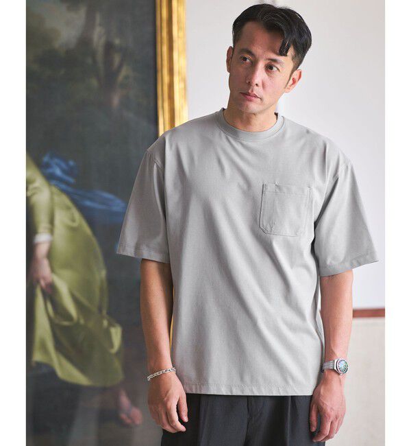 UNITED ARROWS green label relaxing「【別注/WEB限定】＜3/2 WORKS＞GLR ユーティリティ 半袖 Tシャツ カットソー」|Tシャツ・カットソー|LT.GRAY