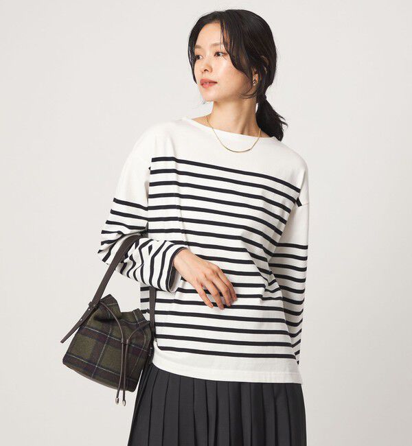 UNITED ARROWS green label relaxing「バスクボーダー ロングスリーブ プルオーバー カットソー」|Tシャツ・カットソー|