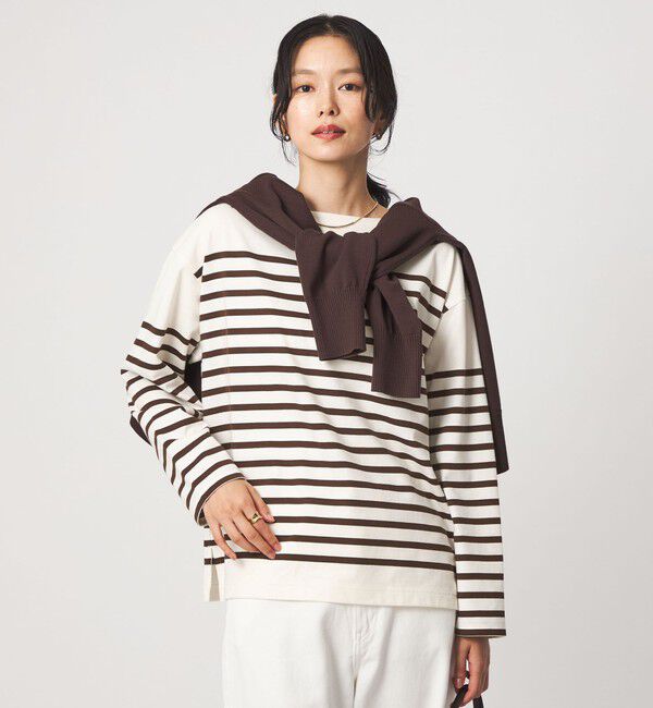 UNITED ARROWS green label relaxing「バスクボーダー ロングスリーブ プルオーバー カットソー」|Tシャツ・カットソー|