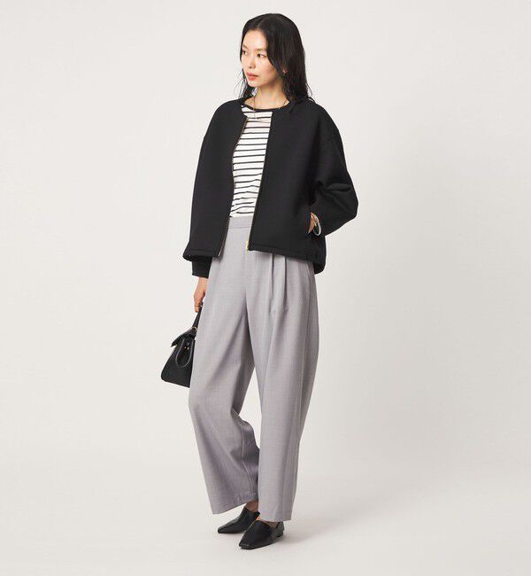 UNITED ARROWS green label relaxing「ダンボール ノーカラー ブルゾン」|ブルゾン・スタジャン|