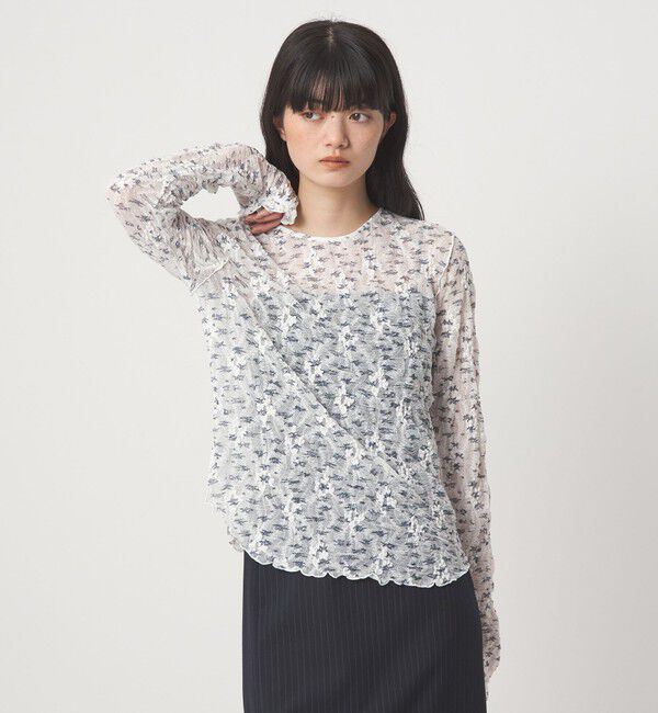 EMMEL REFINES「＜EMMEL REFINES＞EM コバナレース 2WAY プルオーバー」|Tシャツ・カットソー|