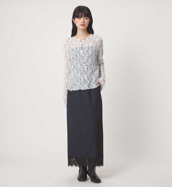 EMMEL REFINES「＜EMMEL REFINES＞EM コバナレース 2WAY プルオーバー」|Tシャツ・カットソー|