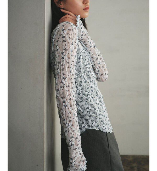 EMMEL REFINES「＜EMMEL REFINES＞EM コバナレース 2WAY プルオーバー」|Tシャツ・カットソー|LT.BLUE
