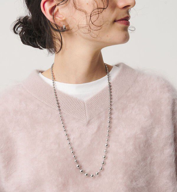 BEAUTY&YOUTH UNITED ARROWS「グラデーション ボールチェーン ネックレス」|ネックレス|SILVER