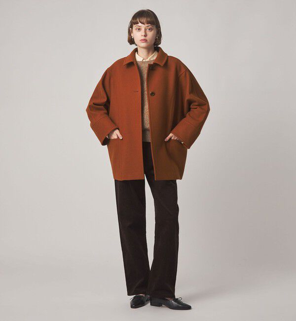 STEVEN ALAN「＜Steven Alan＞ウール ショート コート」|ステンカラーコート|