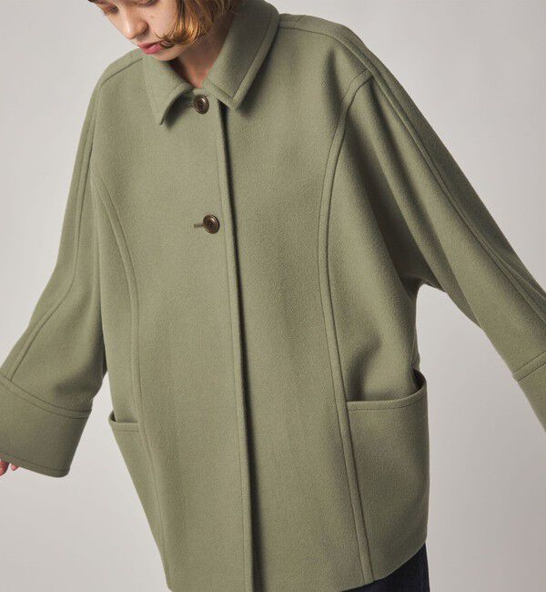 STEVEN ALAN「＜Steven Alan＞ウール ショート コート」|ステンカラーコート|