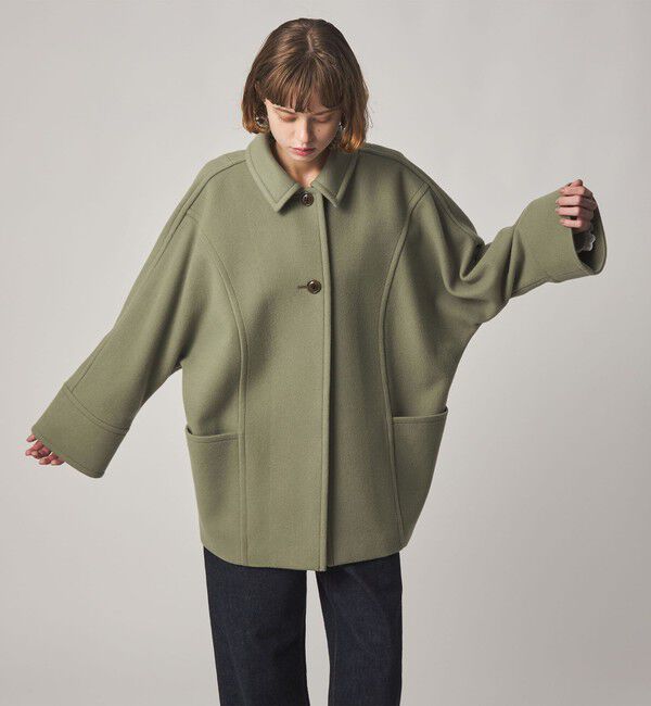 STEVEN ALAN「＜Steven Alan＞ウール ショート コート」|ステンカラーコート|