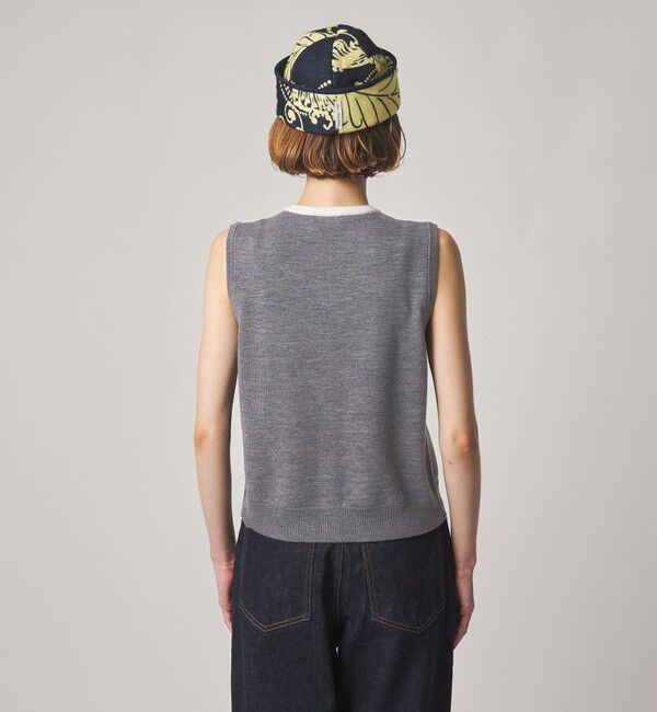 STEVEN ALAN「＜Steven Alan＞ウール タイリボン ノースリーブ ニット」|ニット・セーター|