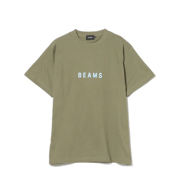 BEAMS「BEAMS｜BEAMS ロゴ Tシャツ ①｜ 半袖 Tシャツ｜ロゴT プリント｜ベーシックフィット」|Tシャツ・カットソー|