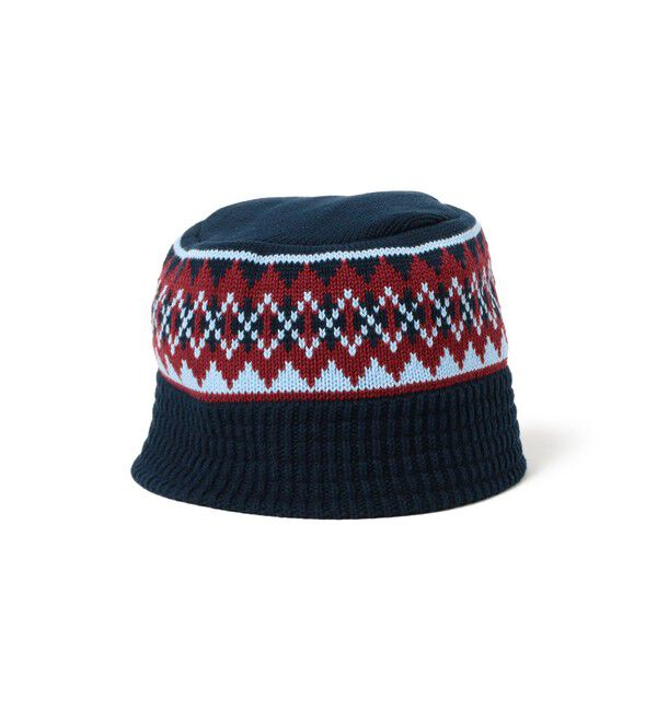 BEAMS「ニット バケット ハット」|キャップ・キャスケット|NAVY