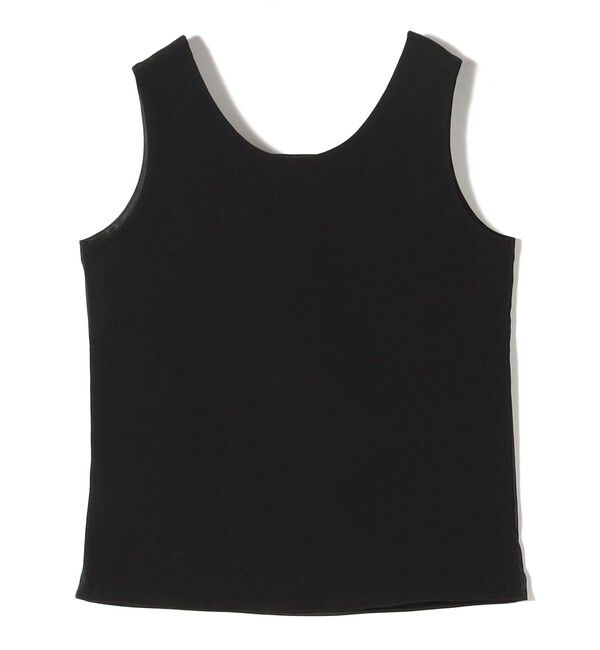 SHIPS for women「〈手洗い可能〉2WAY サテン &times; カットソー スクエア タンクトップ」|タンクトップ|