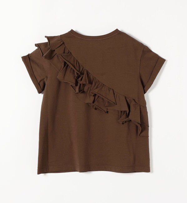 SHIPS any「SHIPS any:〈洗濯機可能〉ジャージー フリル TEE」|Tシャツ・カットソー|