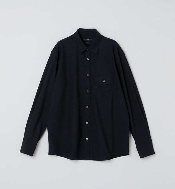 SHIPS「SHIPS:〈MADE IN JAPAN〉レノクロス レギュラーカラー ロングスリーブ シャツ」|シャツ・ブラウス|ブラック