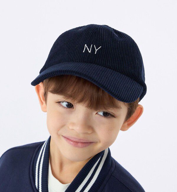 SHIPS KIDS「SHIPS KIDS:コーデュロイ ロゴ キャップ」|キャップ・キャスケット|