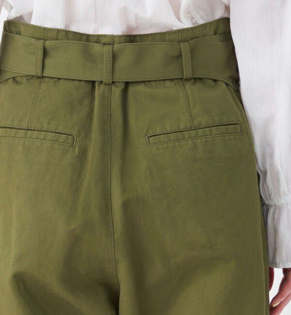 MACPHEE「コットンリネンカルゼ ベルテッドパンツ」|その他|