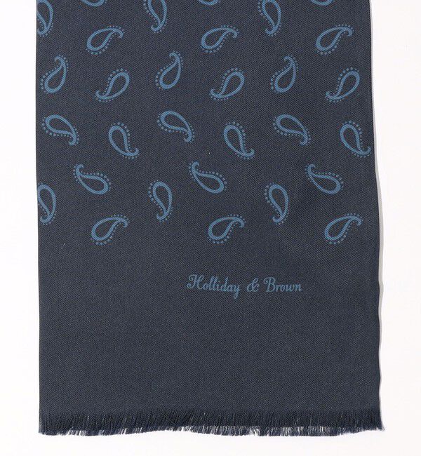 TOMORROWLAND GOODS「Holliday & Brown ペイズリー シルクスカーフ」|ストール|