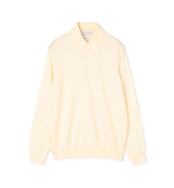 TOMORROWLAND MENS「TOMORROWLAND tricot スーパーファインメリノウール ニットポロ S-WOOL」|ポロシャツ|11 ホワイト