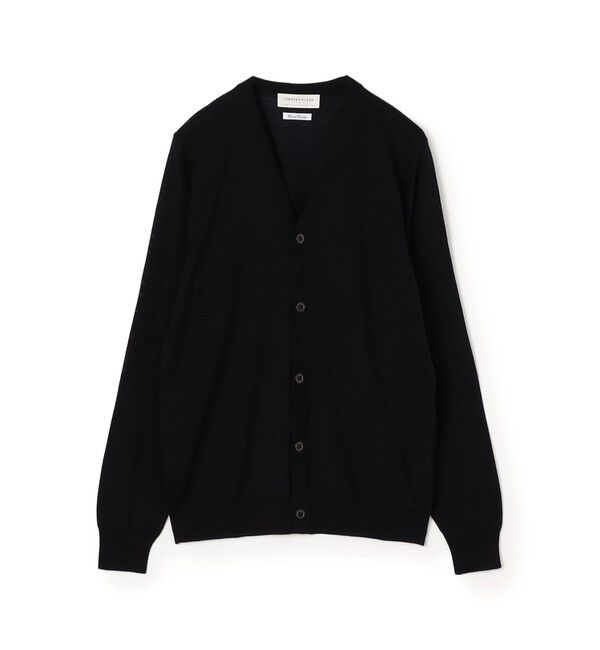 TOMORROWLAND MENS「TOMORROWLAND tricot スーパーファインメリノウール Vネックカーディガン S-WOOL」|カーディガン|19 ブラック