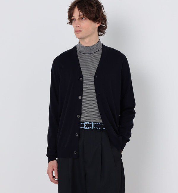 TOMORROWLAND MENS「TOMORROWLAND tricot スーパーファインメリノウール Vネックカーディガン S-WOOL」|カーディガン|
