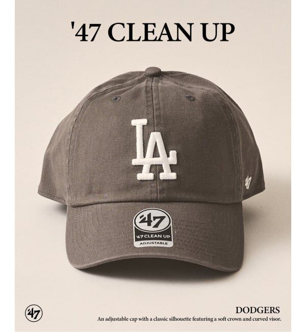 417 EDIFICE「47 CLEAN UP DODGERS」|キャップ・キャスケット|グレー