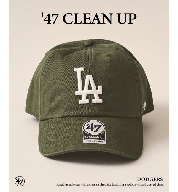 417 EDIFICE「47 CLEAN UP DODGERS」|キャップ・キャスケット|カーキ